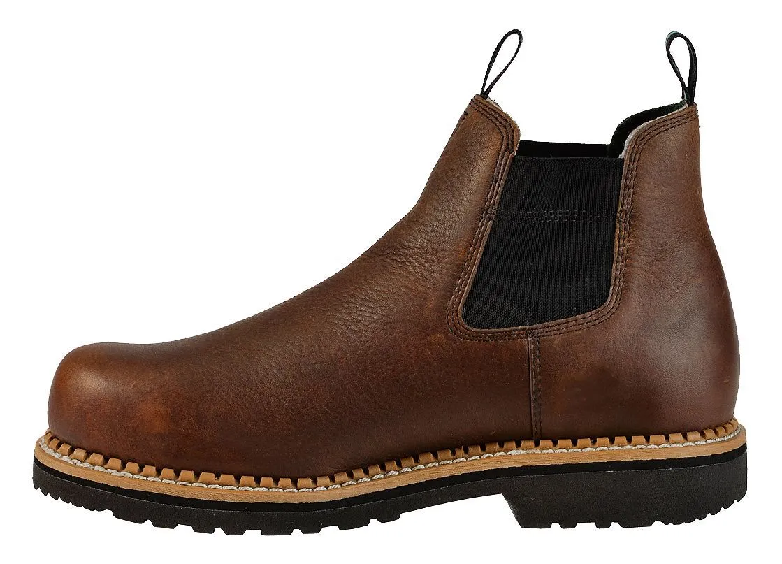 Product Name:  Georgia Boot Men's Romeo Waterproof Slip-On Work Shoes - Steel Toe