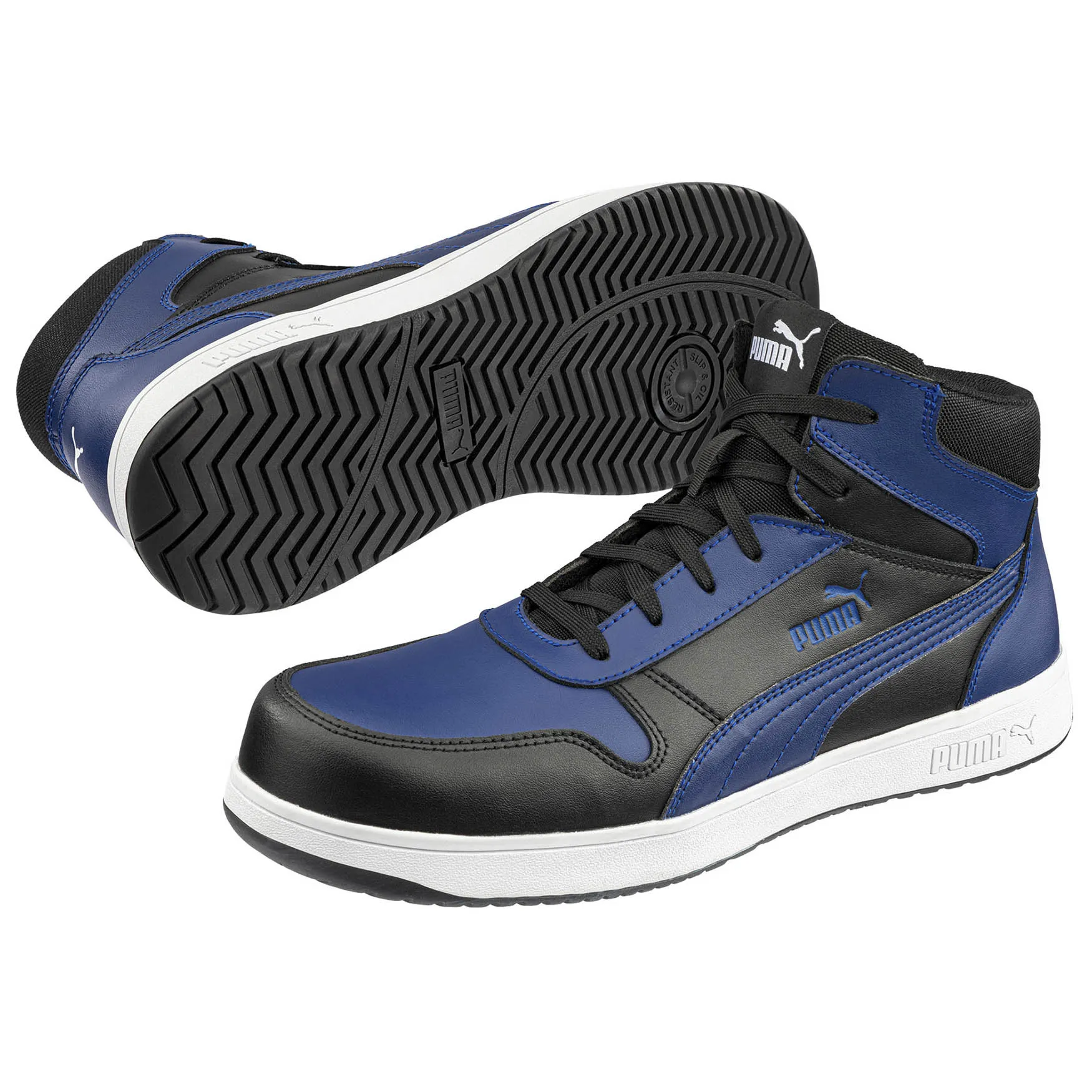 PUMA Safety 630075-351 Men's Frontcourt Composite Toe Safety Shoes - Blue/Black