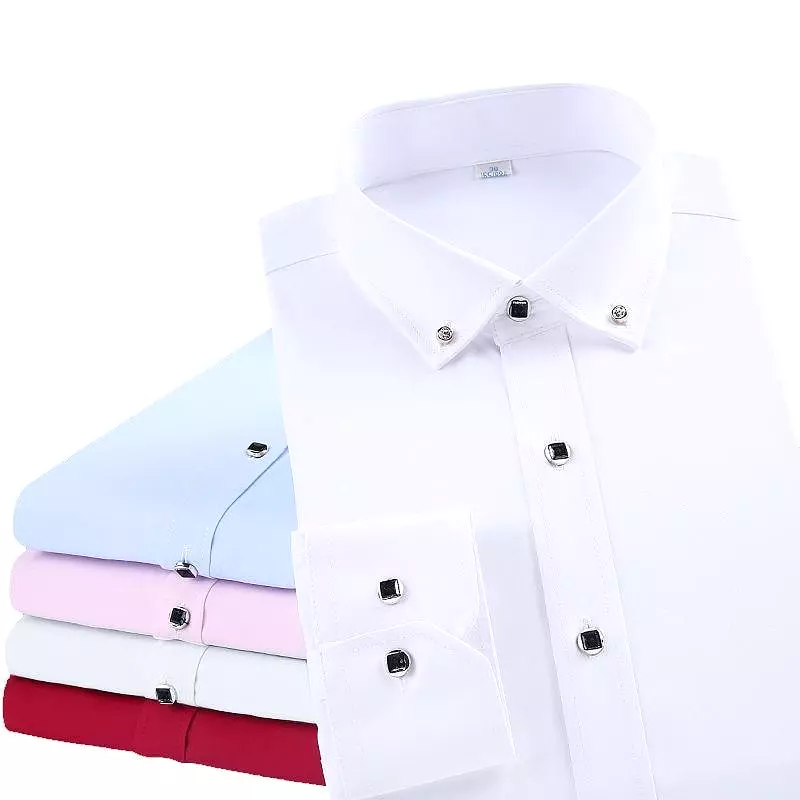 Refined Gentleman Men Dress Shirt