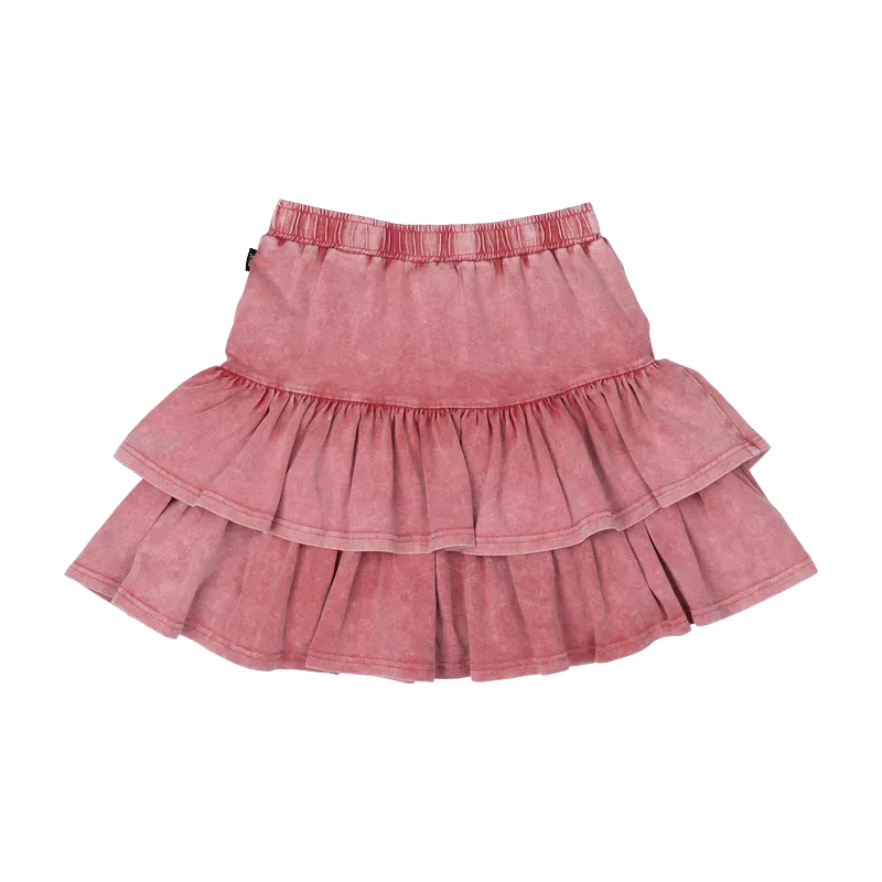 Rock Your Baby Red Grunge Skirt