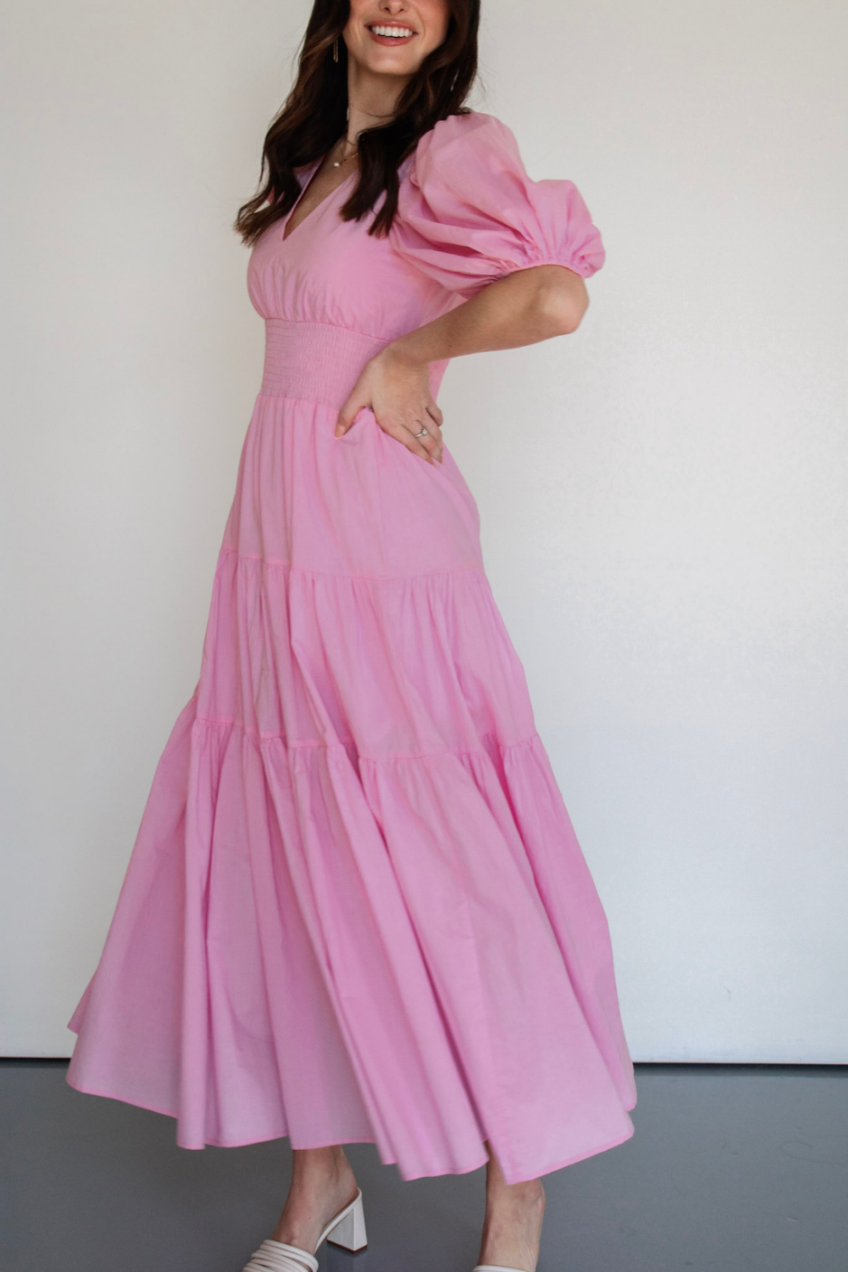 Rosy Days Maxi Dress