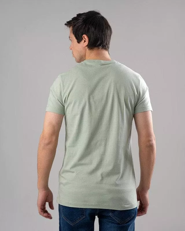 ROUND NECK PRINTED T-SHIRT - MINT