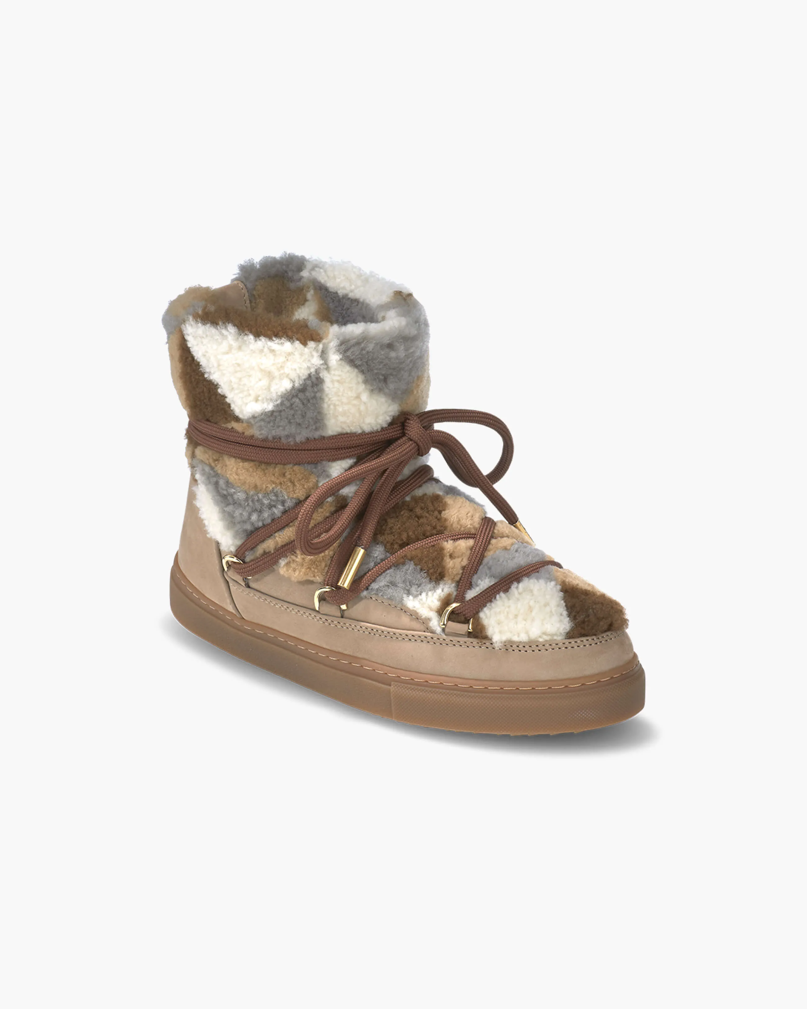  Shearling Patchwork Sneaker Triangle 