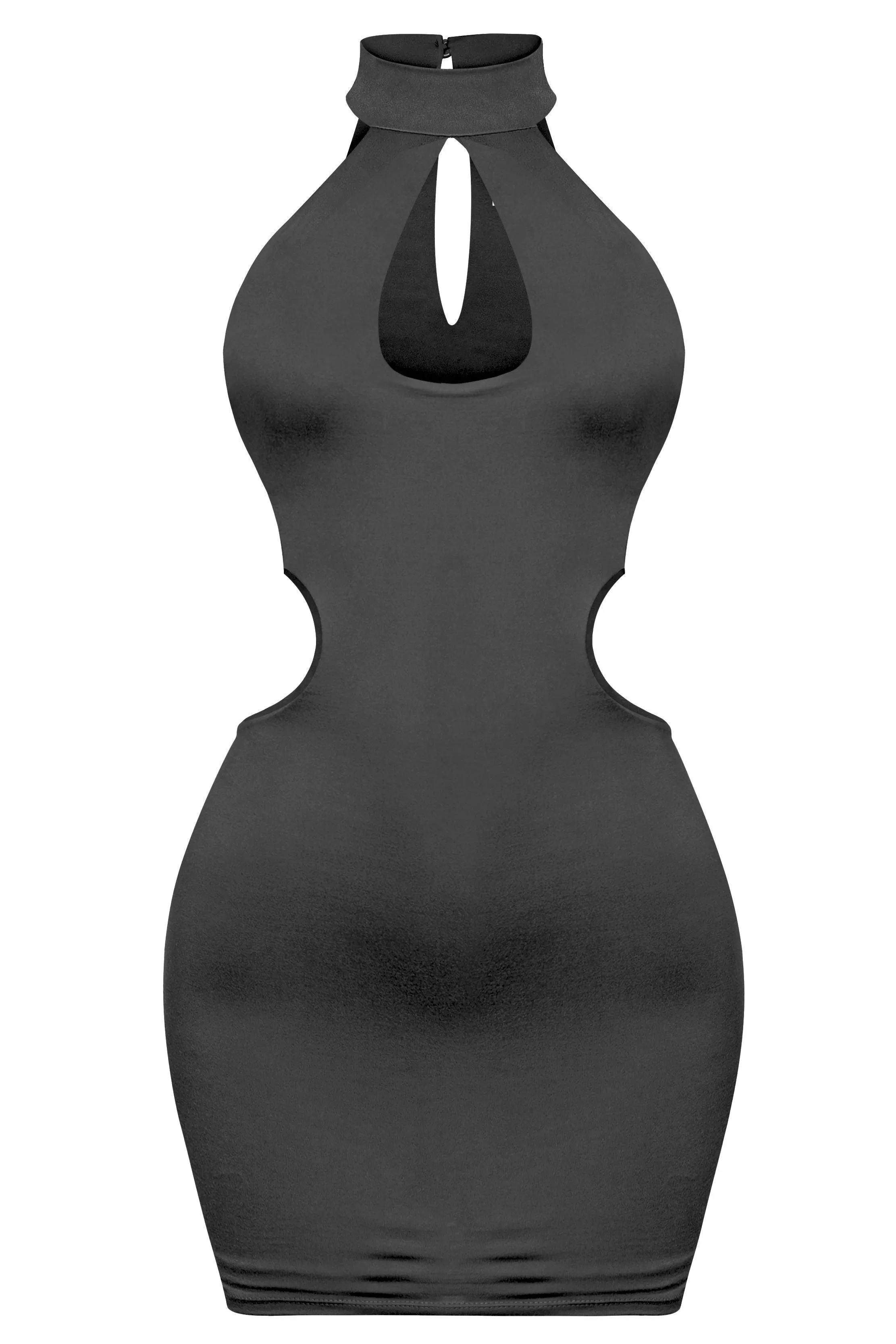 Sleeveless Cutout Mini Dress Black