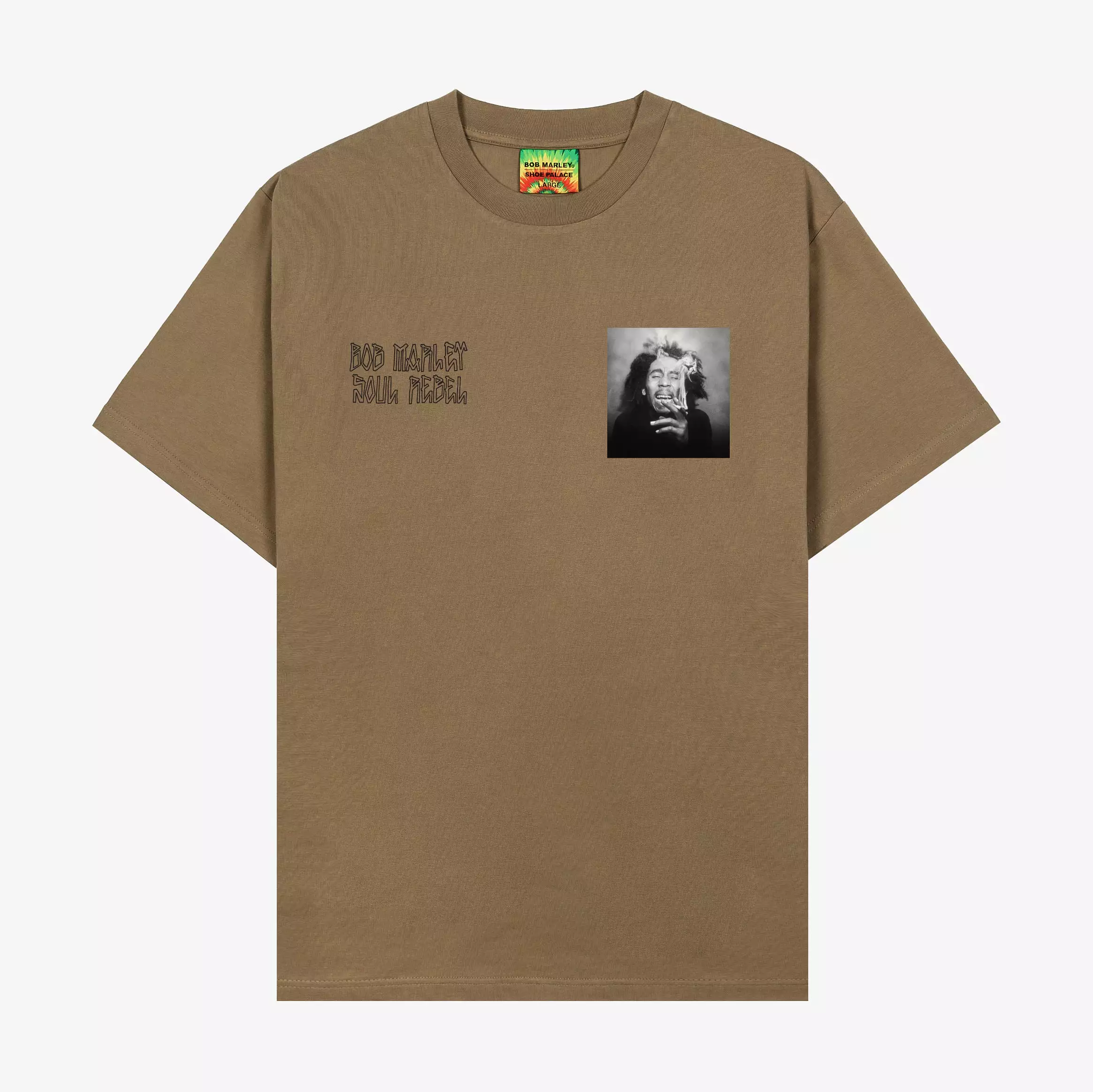 SP x Bob Marley Rebel Mens Short Sleeve Shirt (Taupe/Black)