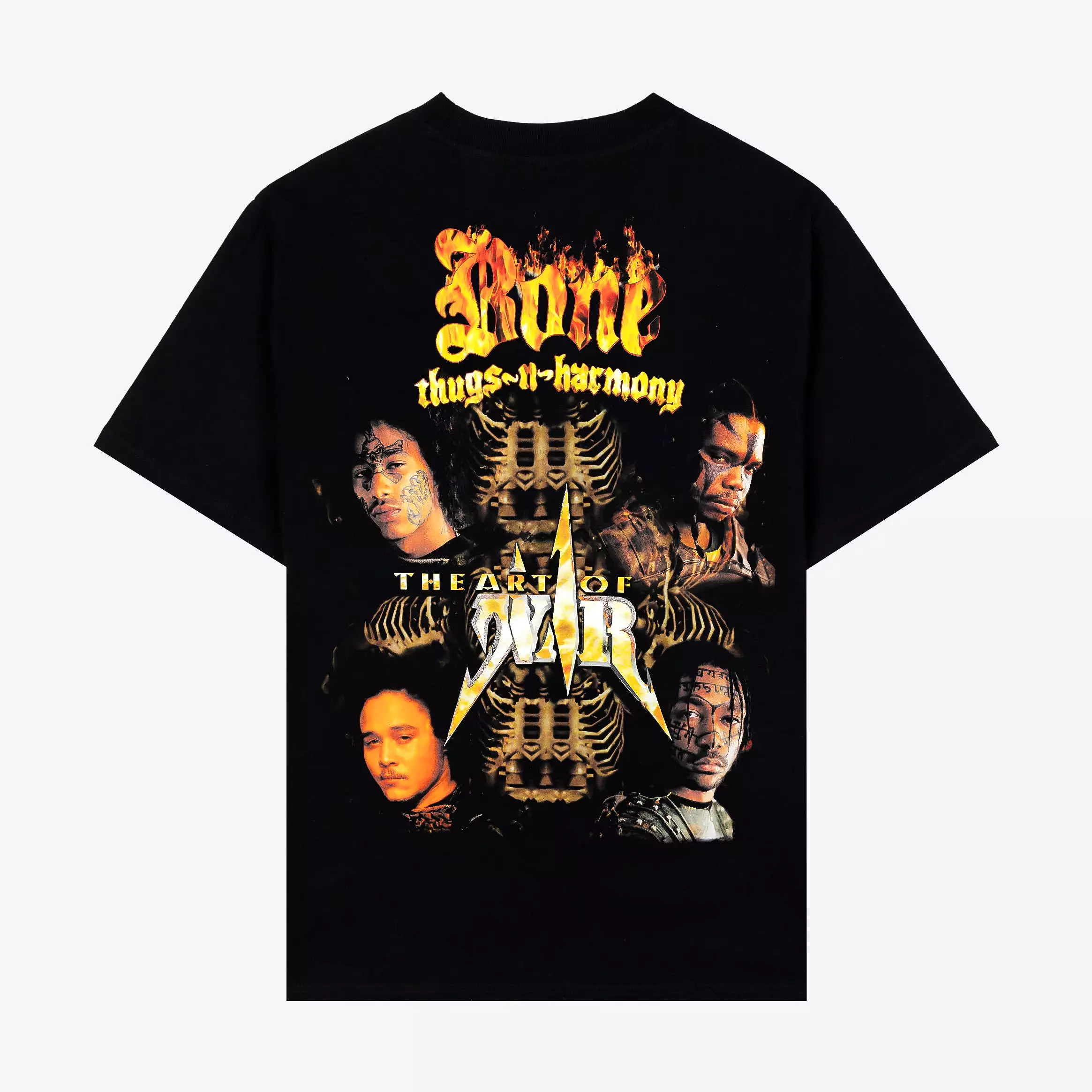 SP x Bone Thugs N Harmony Art Of War Mens Short Sleeve Shirt (Black/Brown)