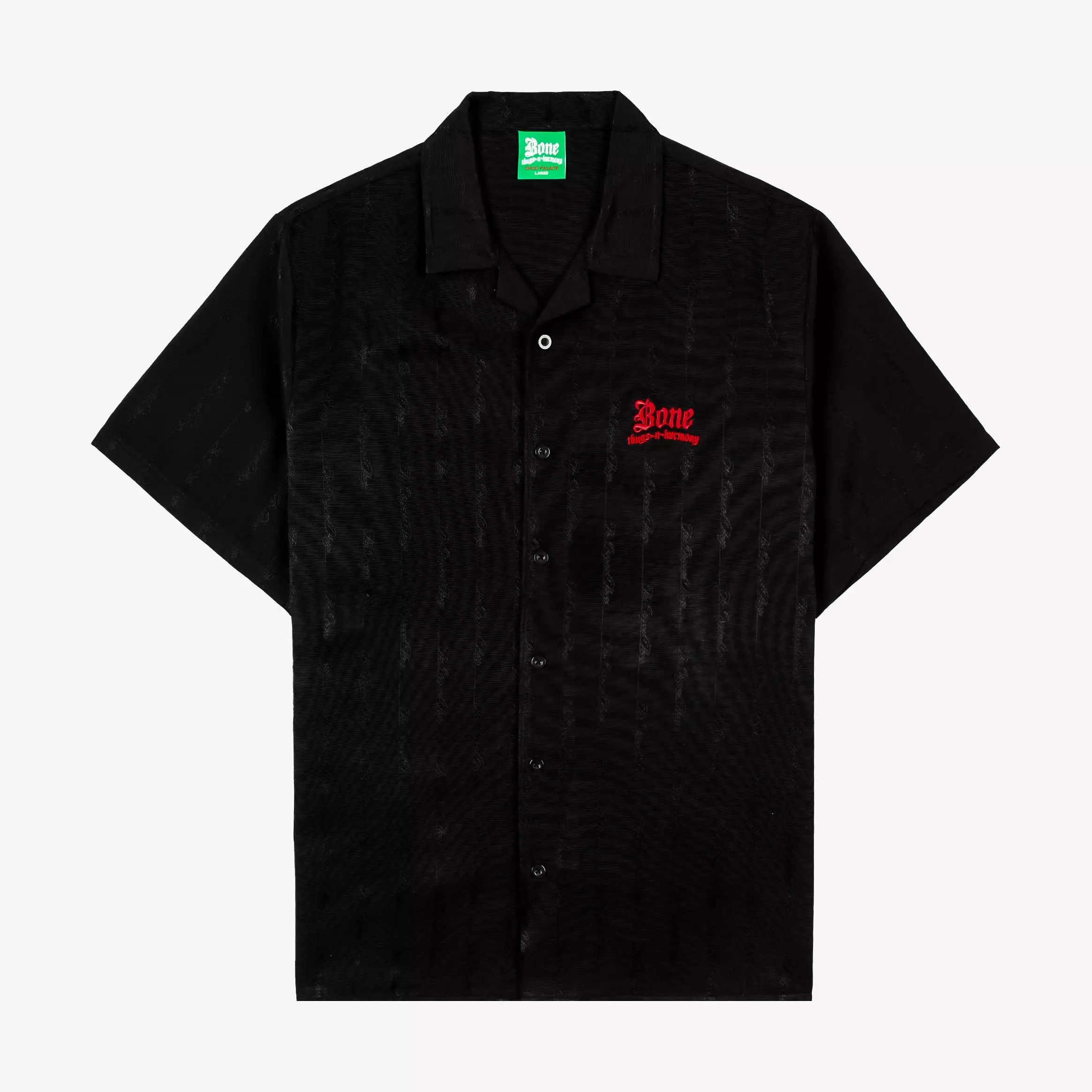 SP x Bone Thugs N Harmony Button Up Mens Short Sleeve Shirt (Black)