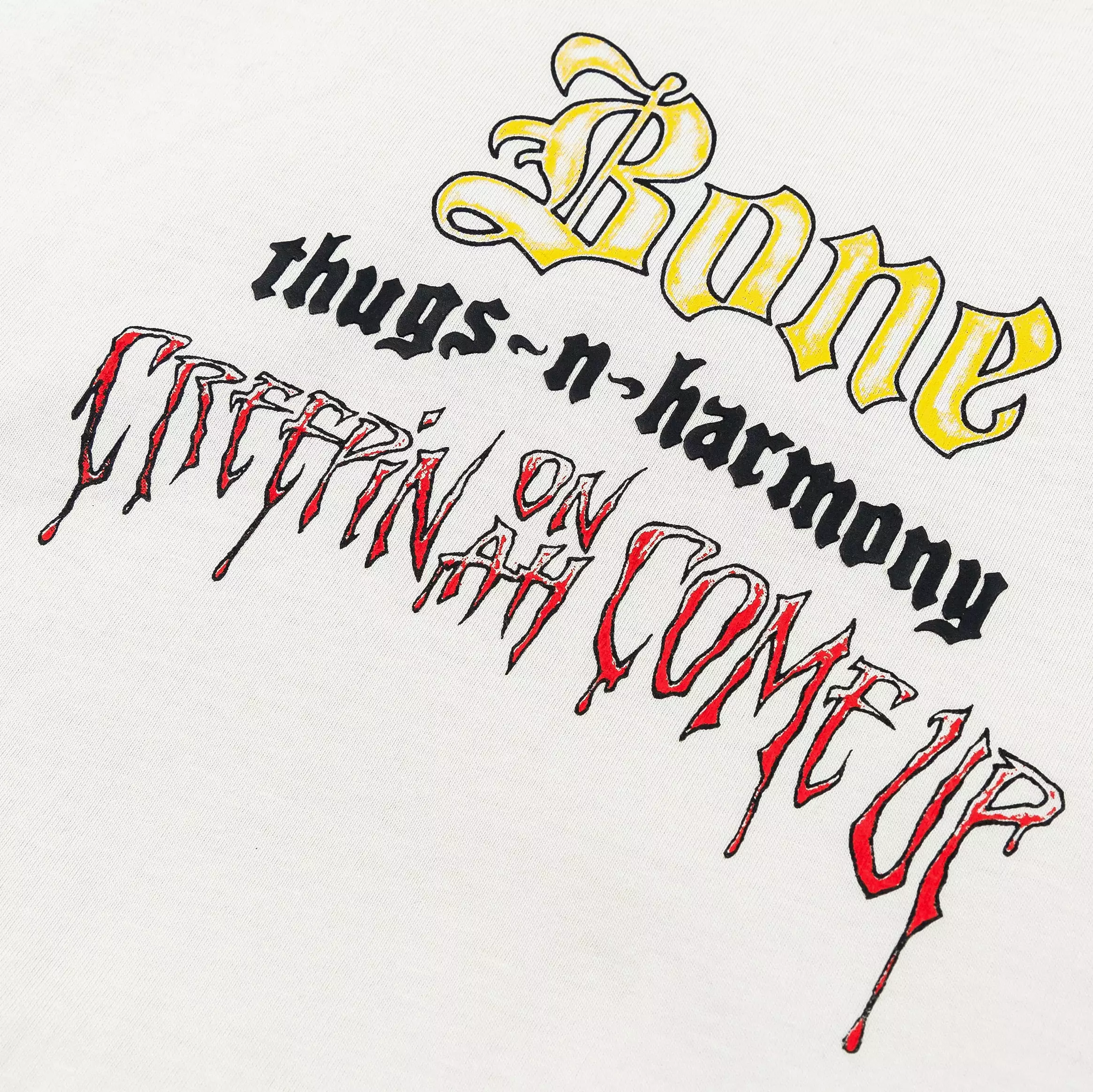 SP x Bone Thugs N Harmony Creepin Mens Short Sleeve Shirt (Beige/Red)