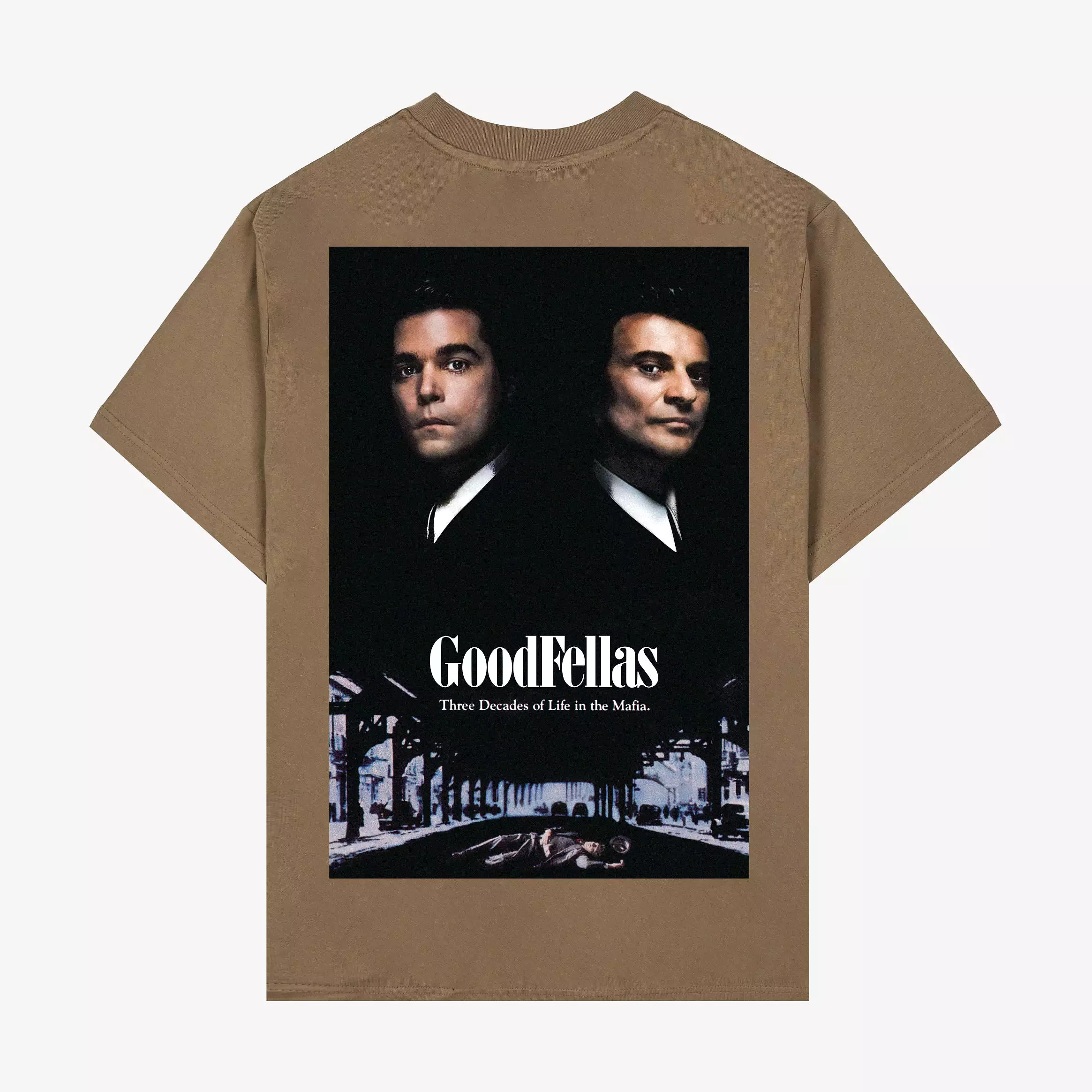 SP x Goodfellas Poster Art Mens Short Sleeve Shirt (Brown)