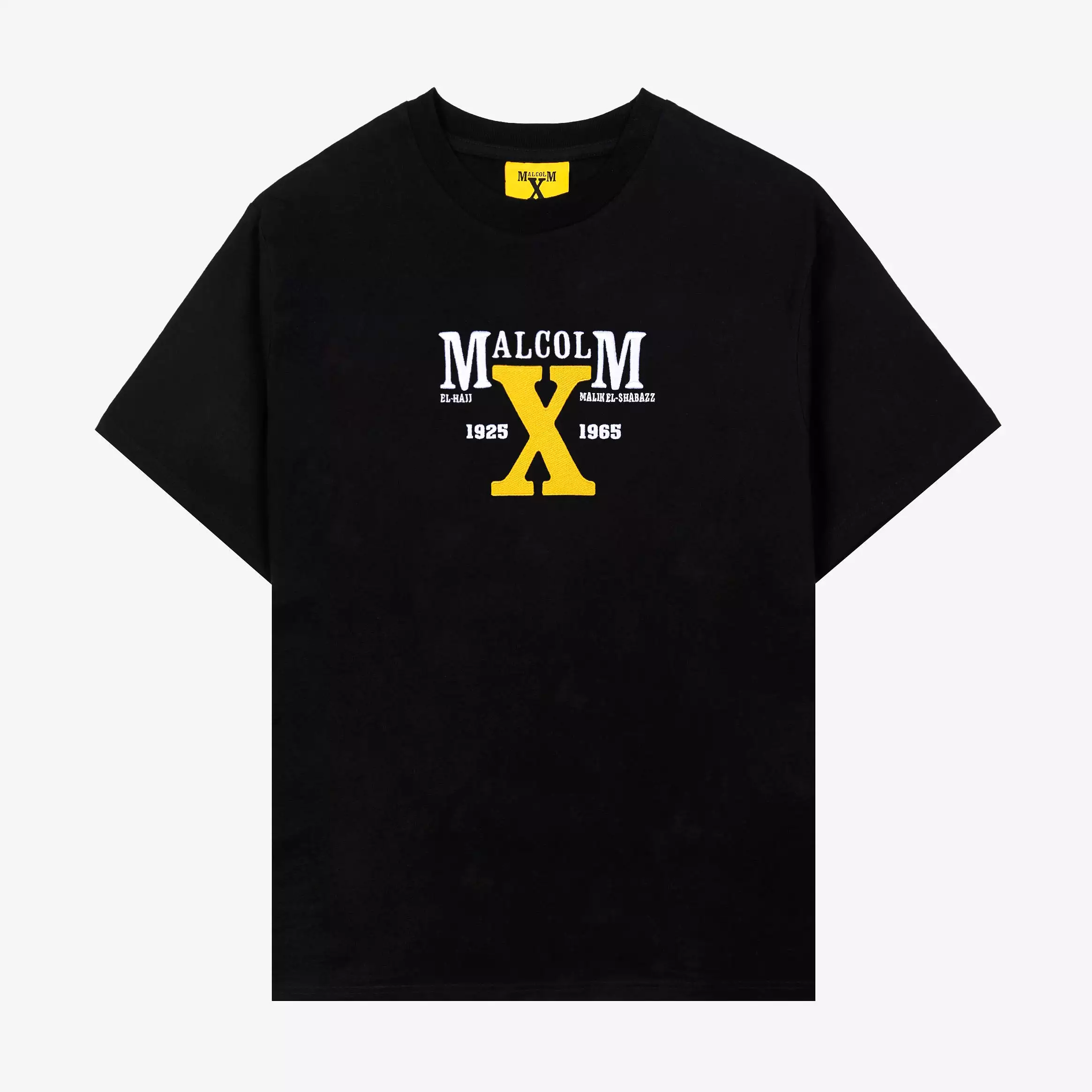 SP x Malcom X Montage Mens Short Sleeve Shirt (Black/Yellow)