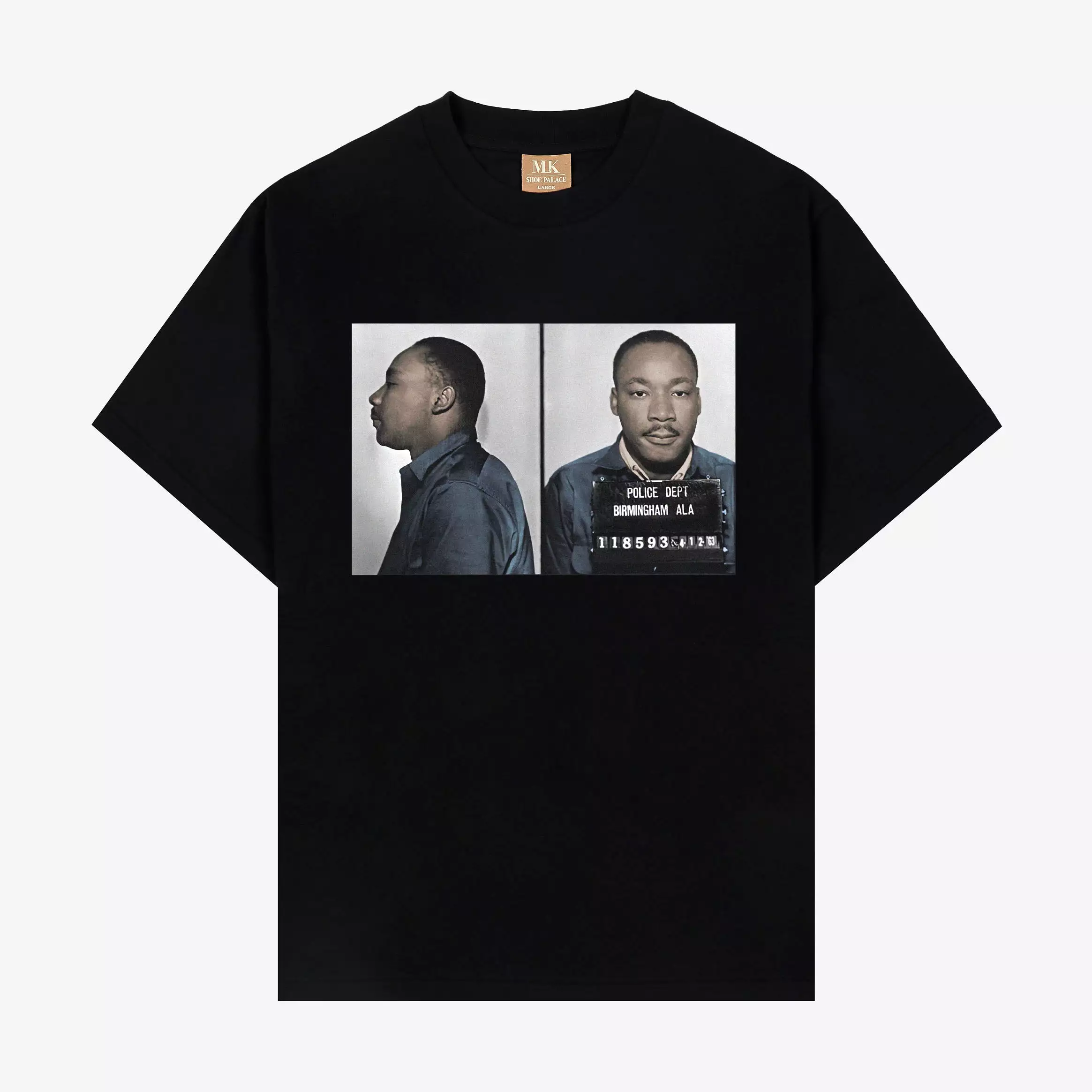 SP x MLK Arrested Mens Short Sleeve Shirt (Black/White)