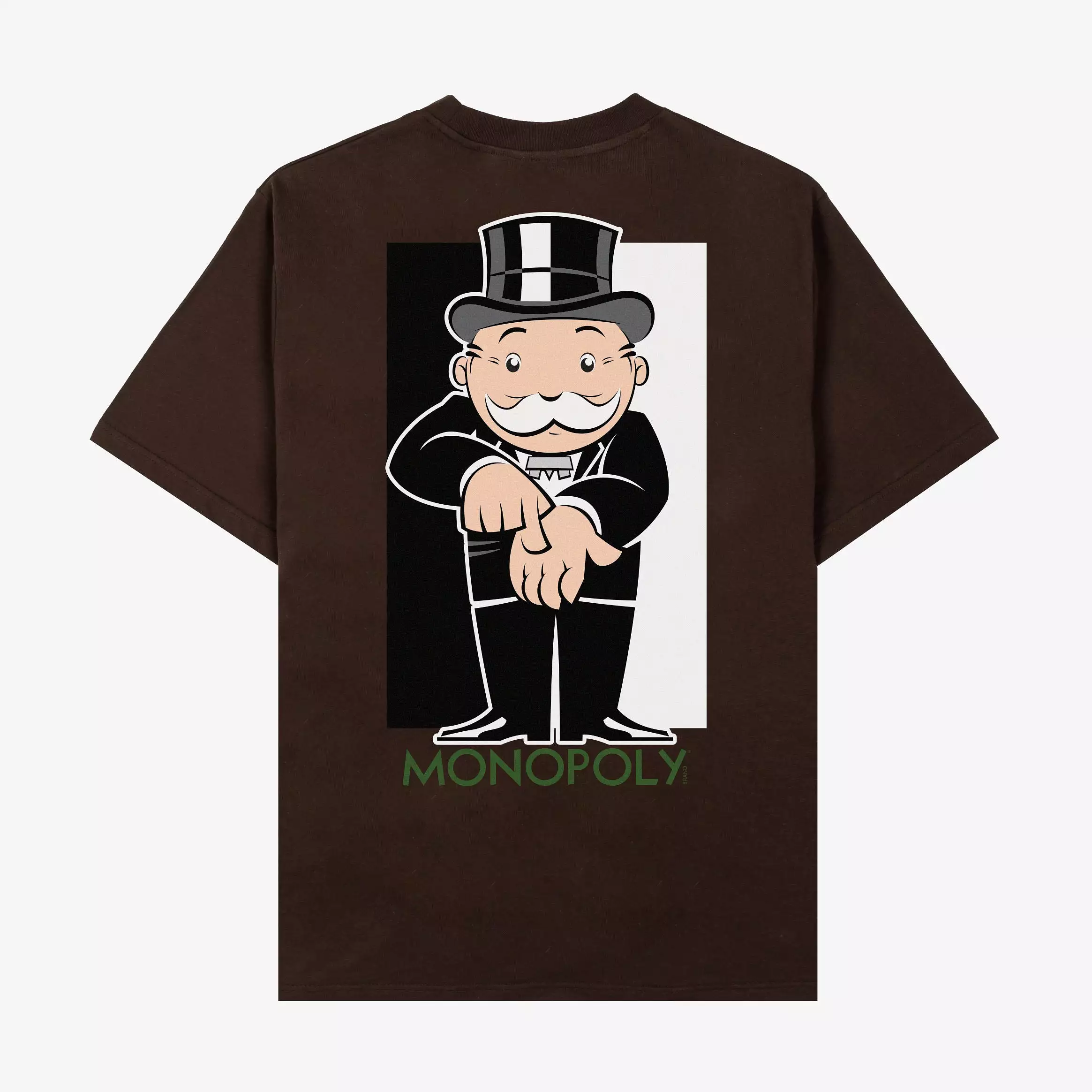 SP x Monopoly Mr.Pay Me Mens Short Sleeve Shirt (Beige/Black)