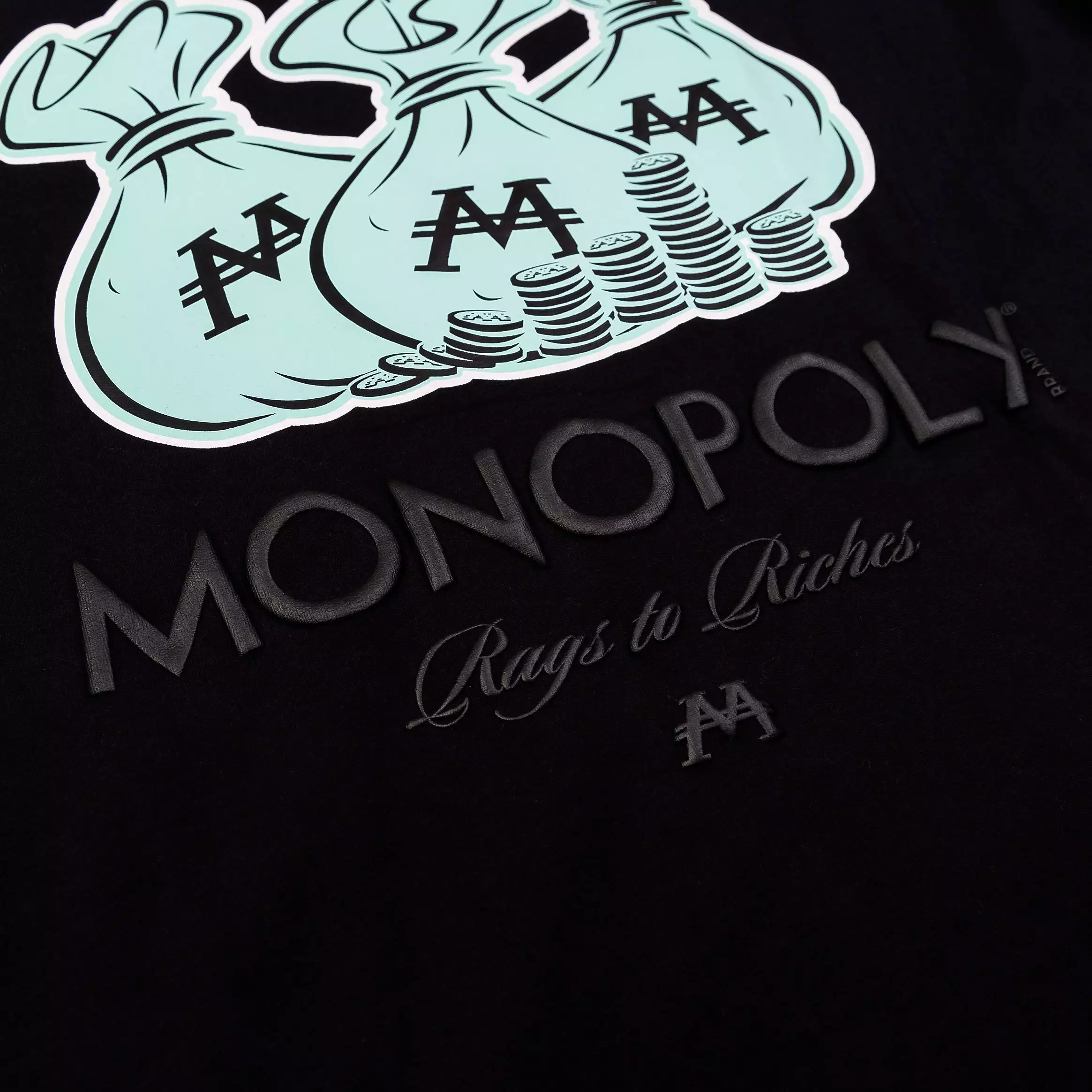 SP x Monopoly Riches Mens Short Sleeve Shirt (Black/Blue)