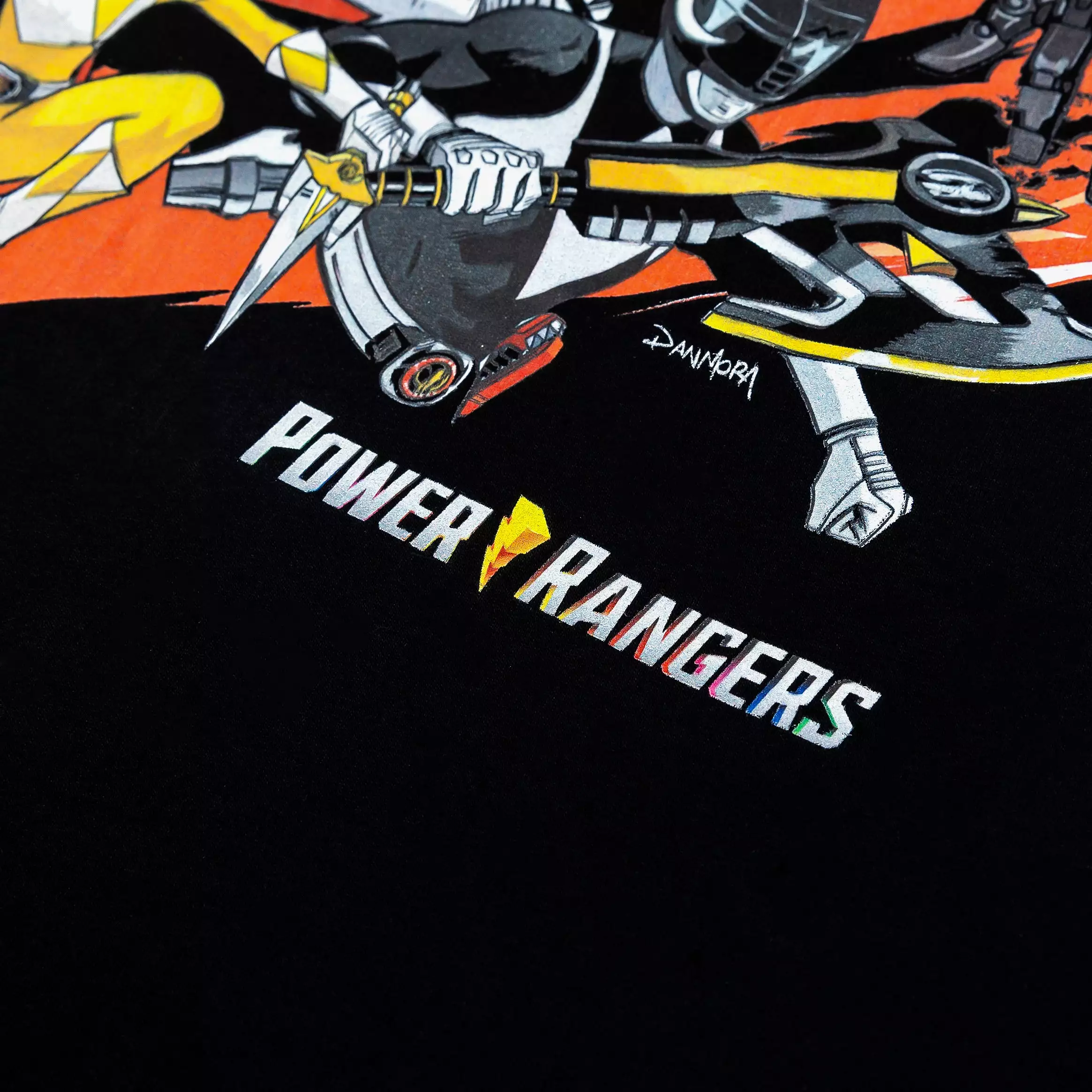 SP x Power Rangers Go Go Mens Short Sleeve Shirt (Black/Red)