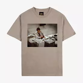 SP x Scarface Counting Money Mens Short Sleeve Shirt (Taupe)