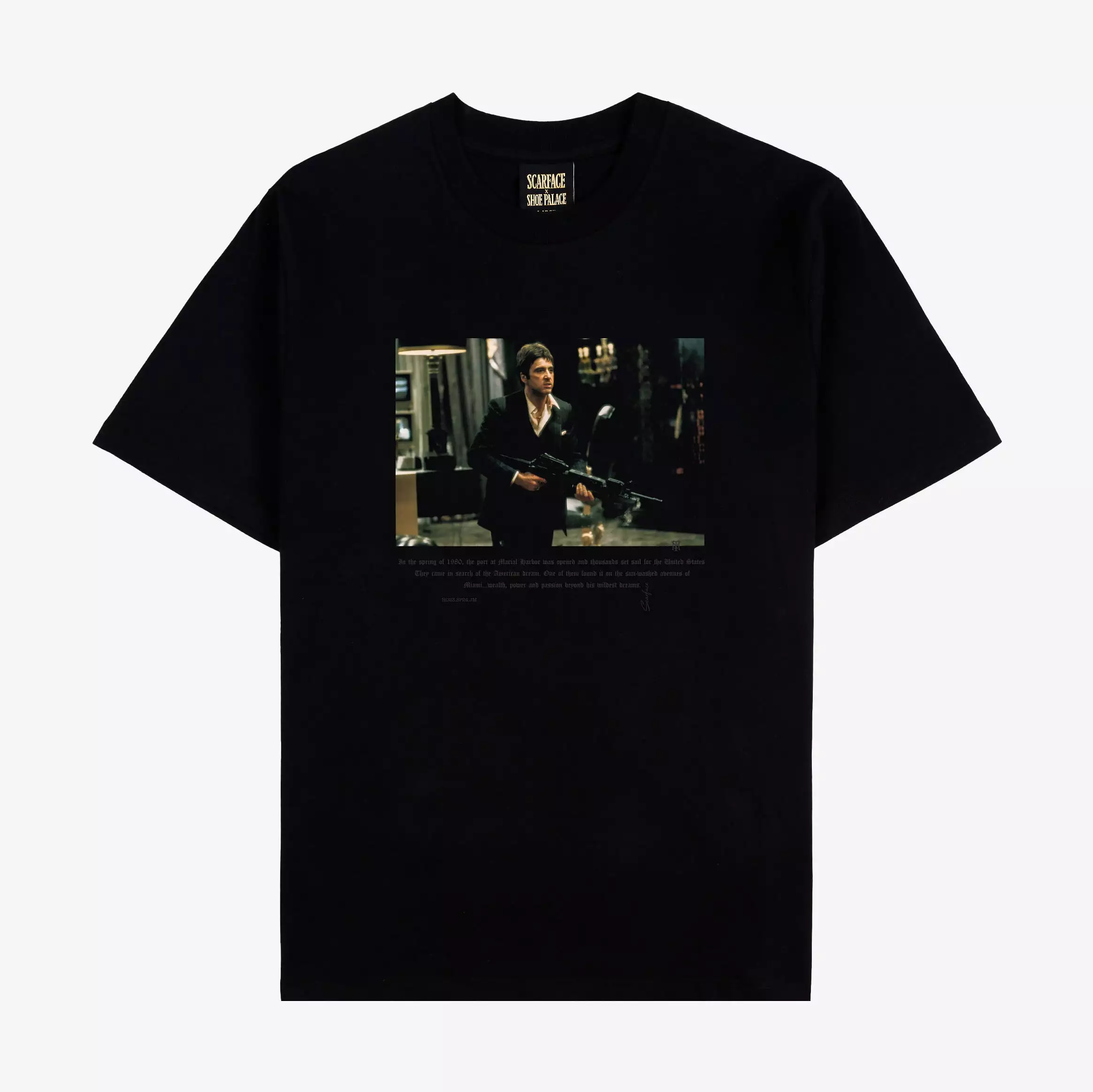 SP x Scarface Tony Quote Mens Short Sleeve Shirt (Black)