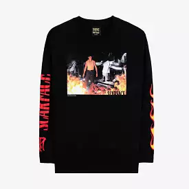 SP x Scarface Up In Flames Mens Long Sleeve Shirt (Black)