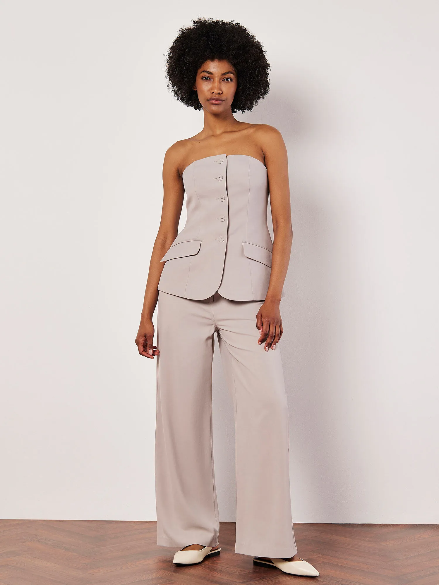 Tailored Straight-Leg Trousers | Apricot Clothing