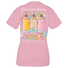 Teach, Love, Repeat Short Sleeve T-Shirt