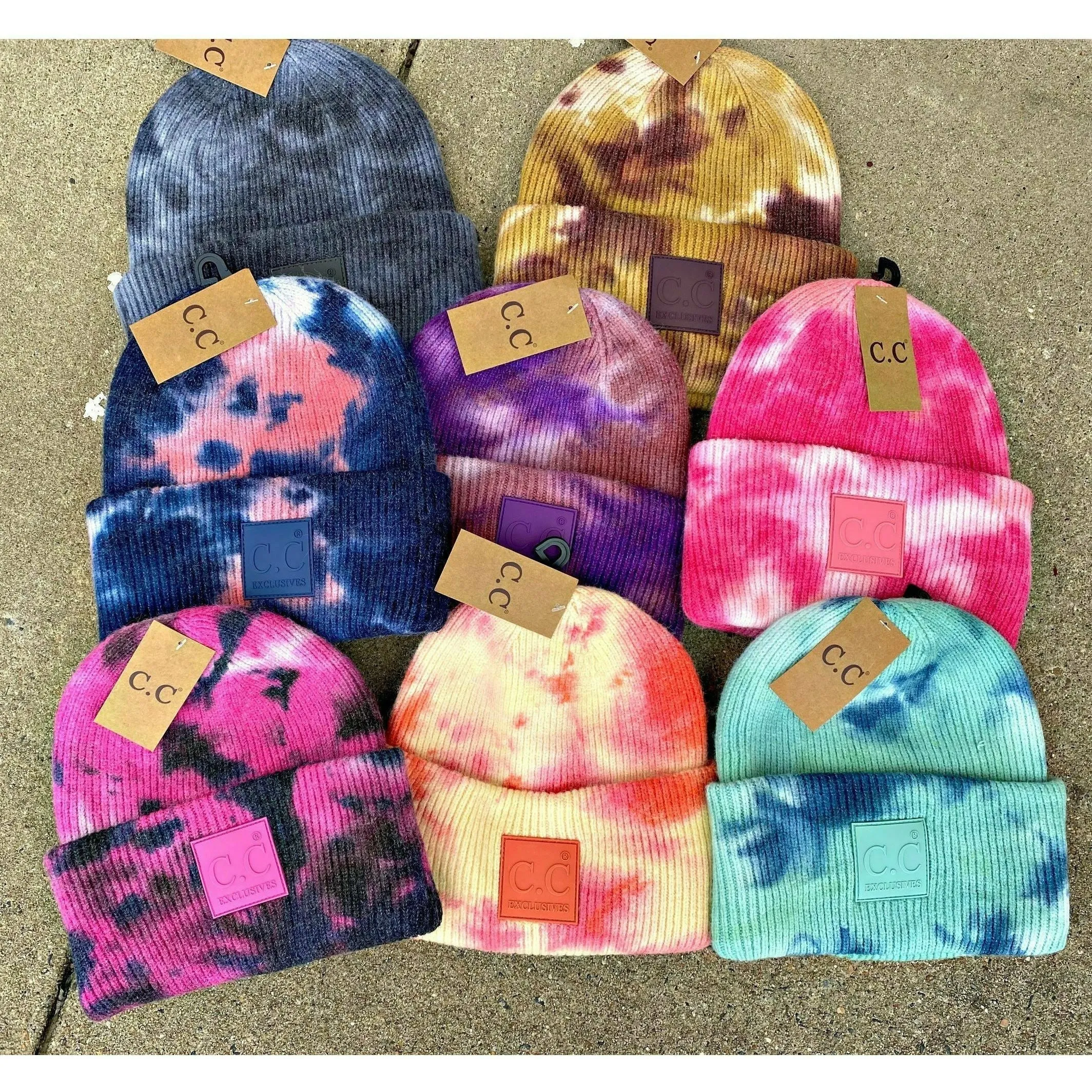 Tie Dye CC Beanies ( 8 colors)