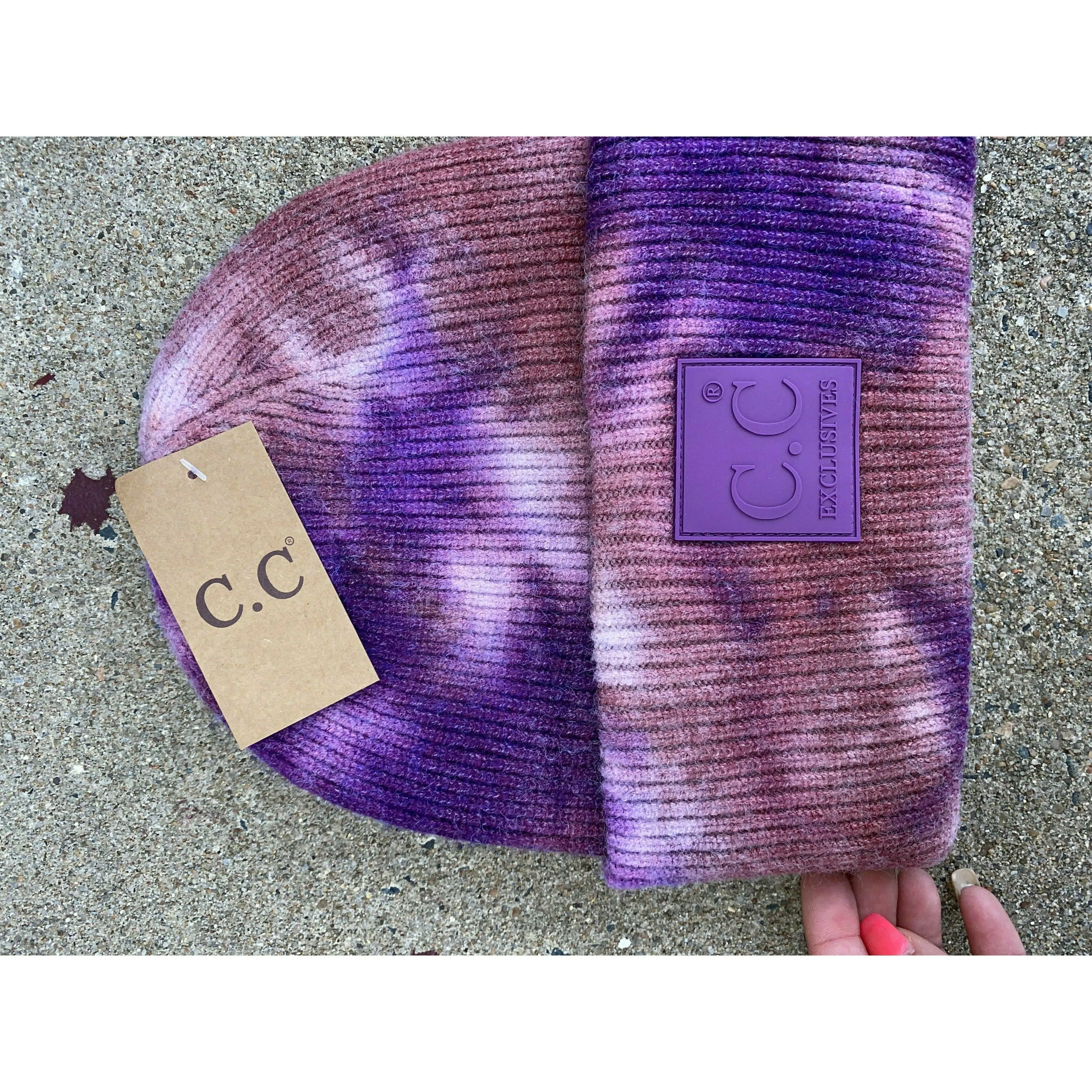 Tie Dye CC Beanies ( 8 colors)