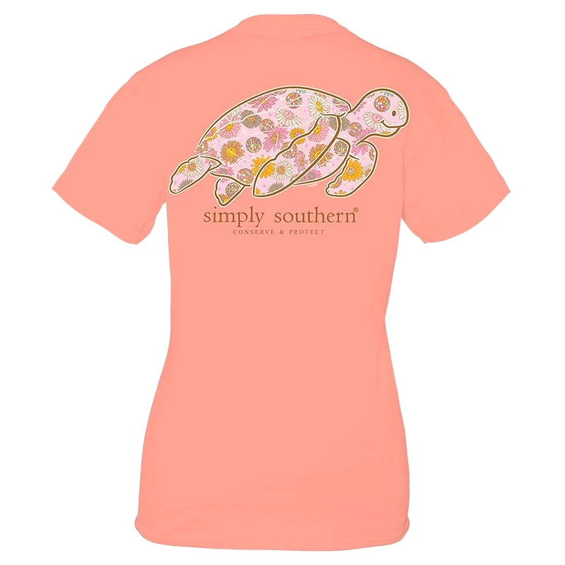 Turtle Tracking Retro Short Sleeve T-Shirt