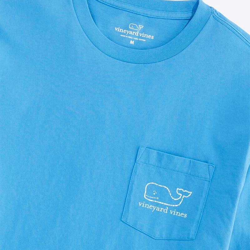 Two Tone Vintage Whale Pocket Long Sleeve T-Shirt