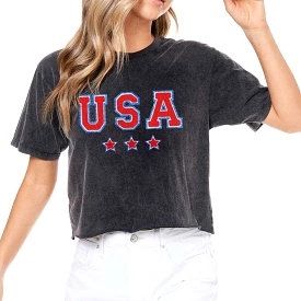 USA Patch Short Sleeve T-Shirt