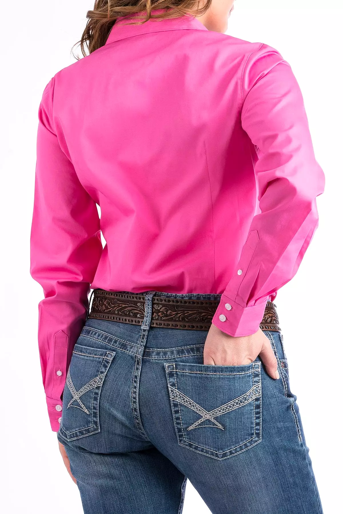 Women's Cinch Pink Solid Shirt