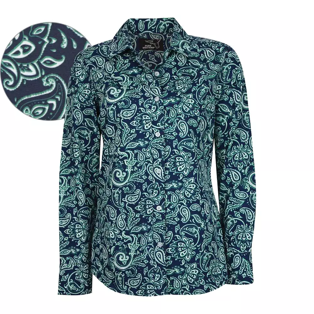 Women's Pure Western Erin Print Shirt