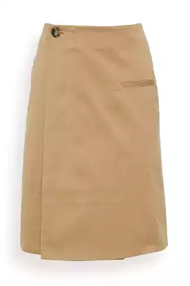 Wrap Skirt in Beige