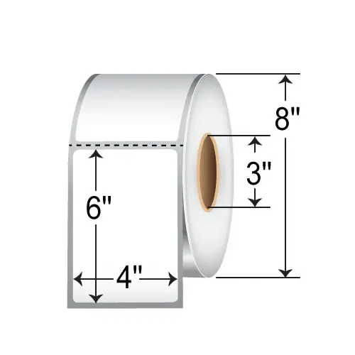 Zebra Z-Perform 2000D 4x6 Direct Thermal Label Roll 1000 Labels 3 Core Genuine